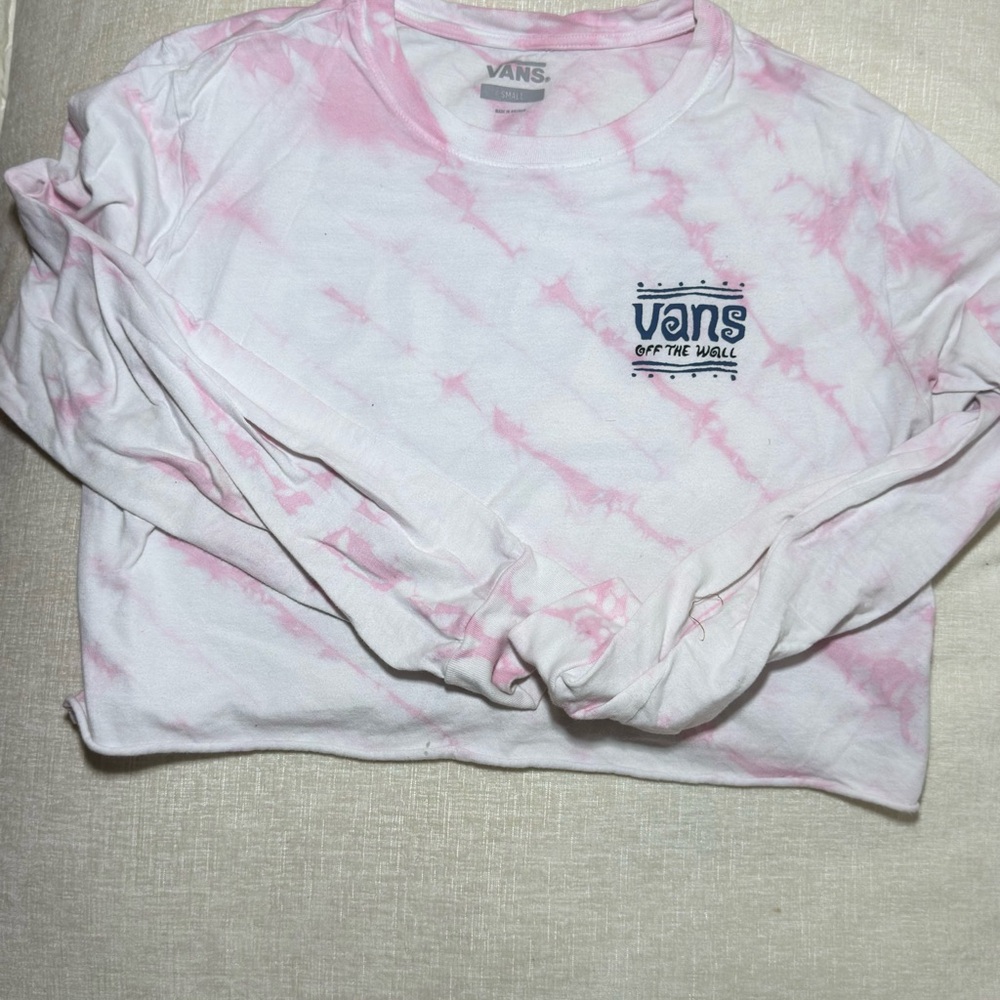Vans Pink Tie-Dye Long Sleeve Shirt